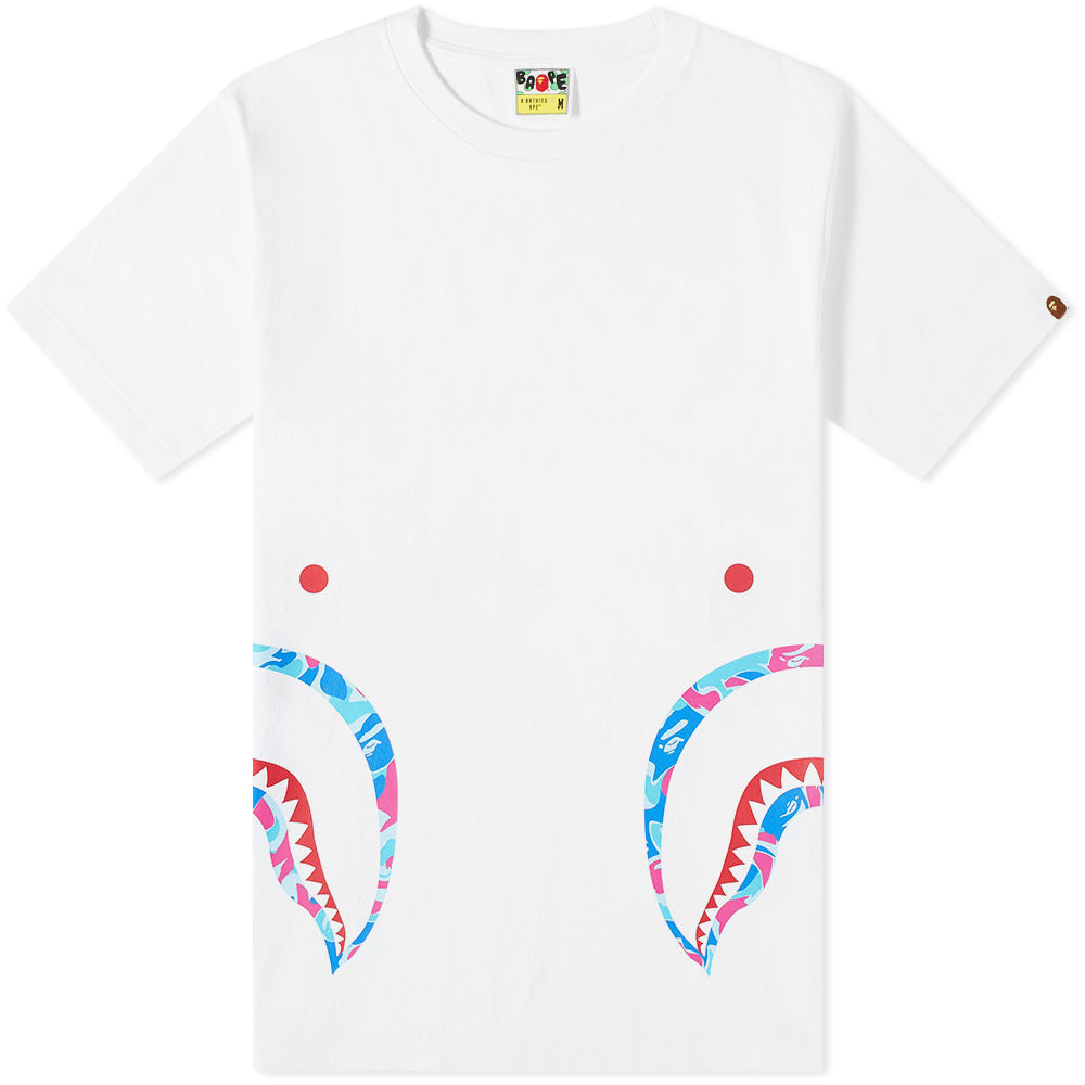 BAPE Marble Camo Side Shark Tee White – UnCommon Boutique