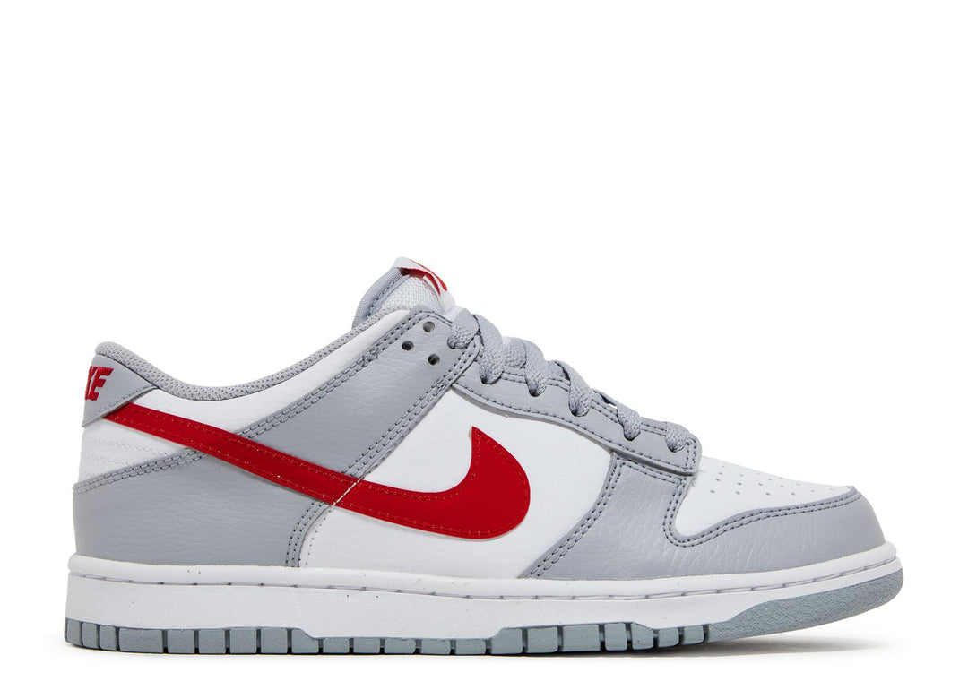 Nike Dunk Low White Wolf Grey University Red (GS)