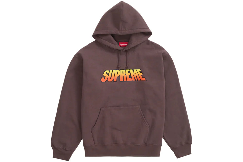 Supreme Gradient Hooded Sweatshirt Brown