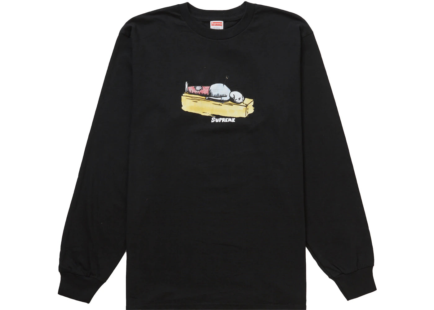 Supreme cheese tee 2024 black