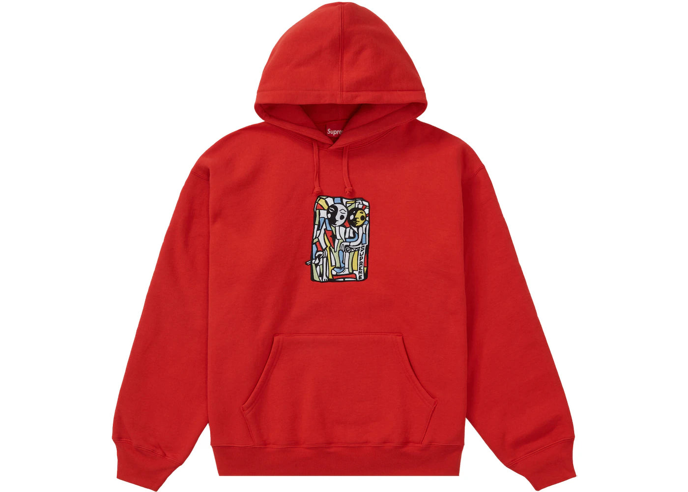 Supreme discount sweatshirt red