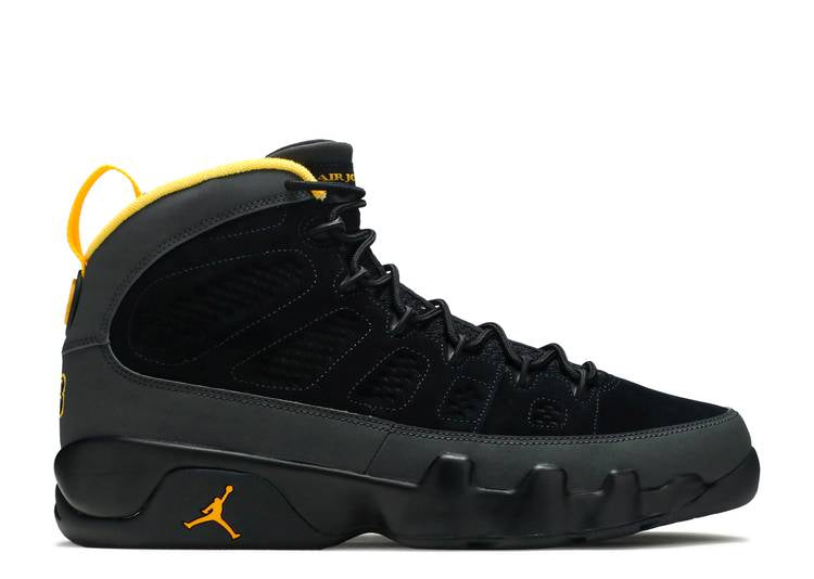 Jordan 9 Retro Dark Charcoal University Gold