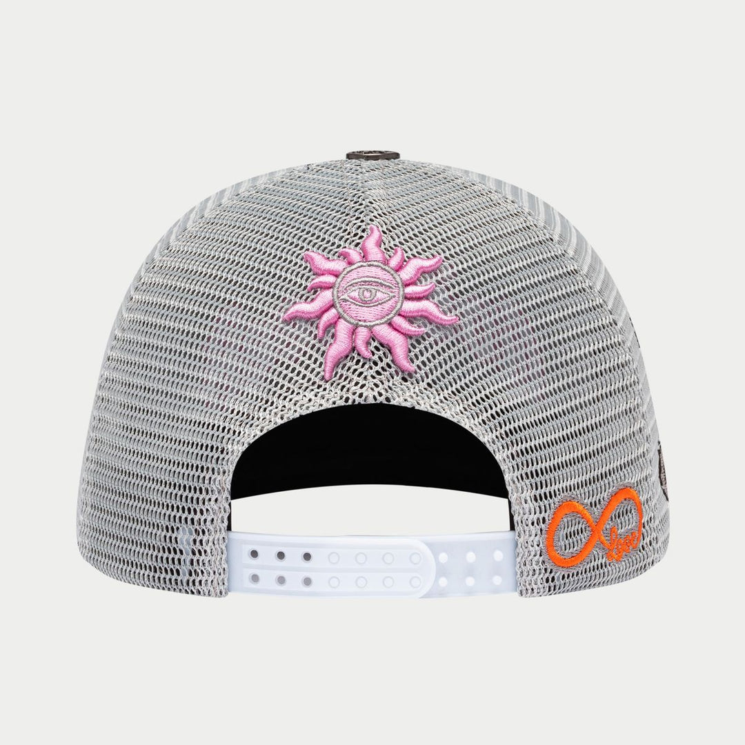GODSPEED Forever Trucker Hat Grey/Pink