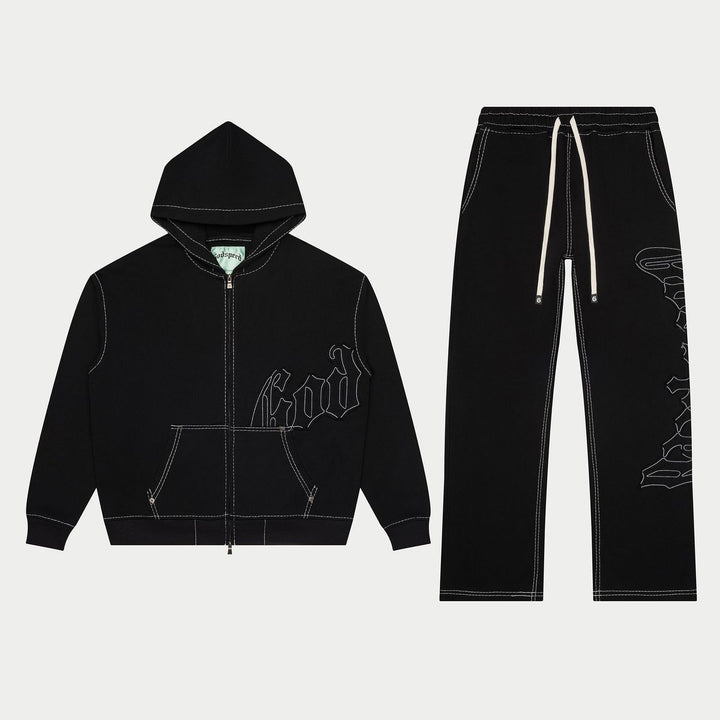 GODSPEED OG Logo Sweatsuit Stitched Black