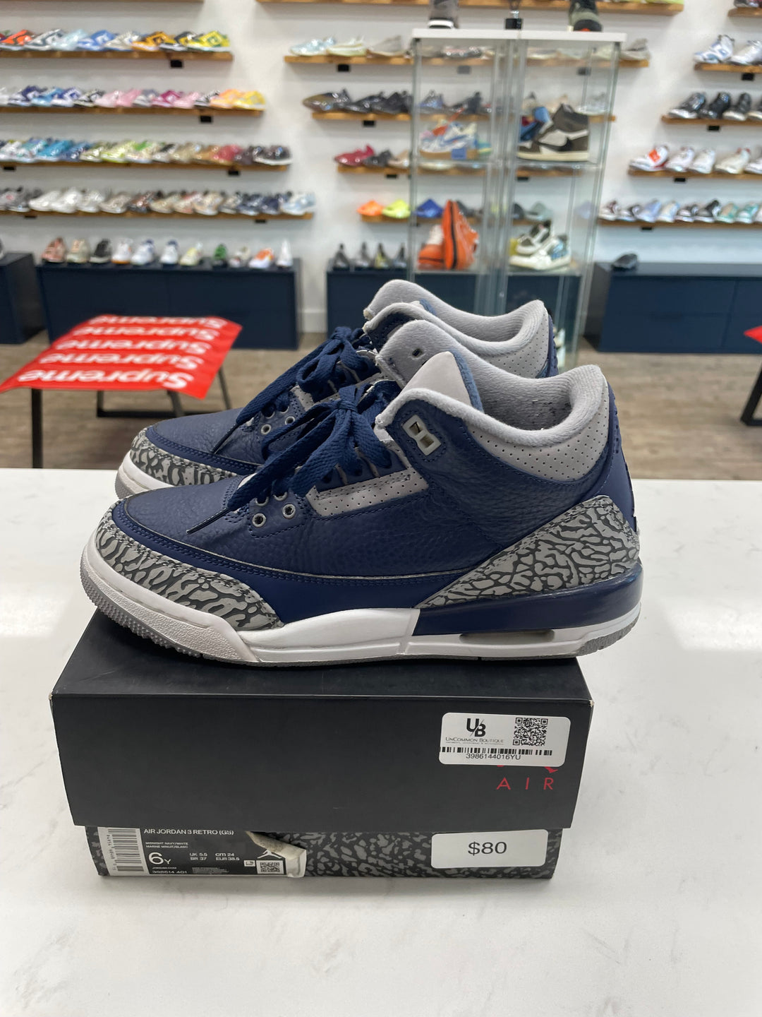 Jordan 3 Retro Georgetown (2021) (GS)- Worn
