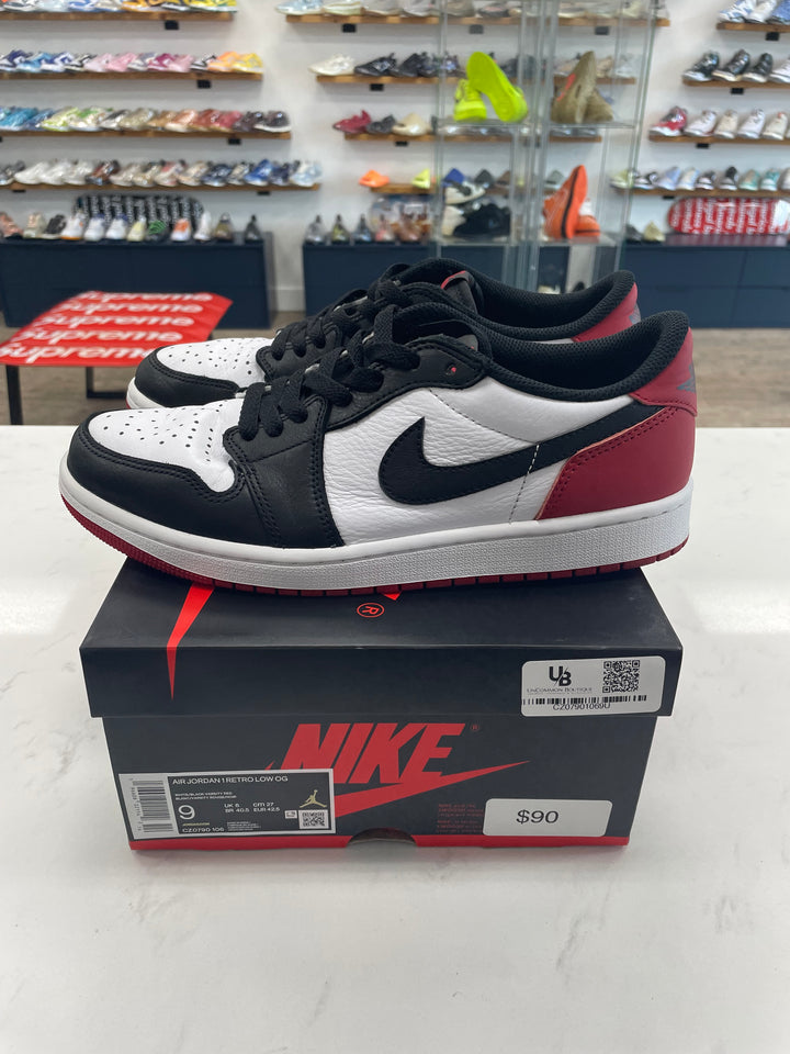 Jordan 1 Retro Low OG Black Toe (2023)- Worn