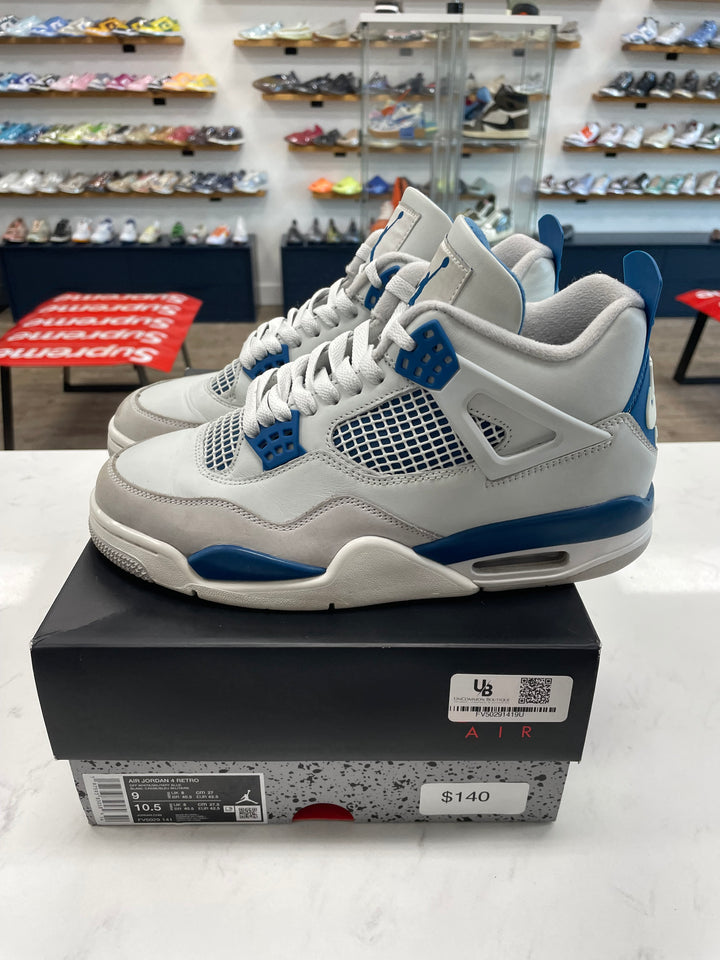 Jordan 4 Retro Military Blue (2024)- Worn