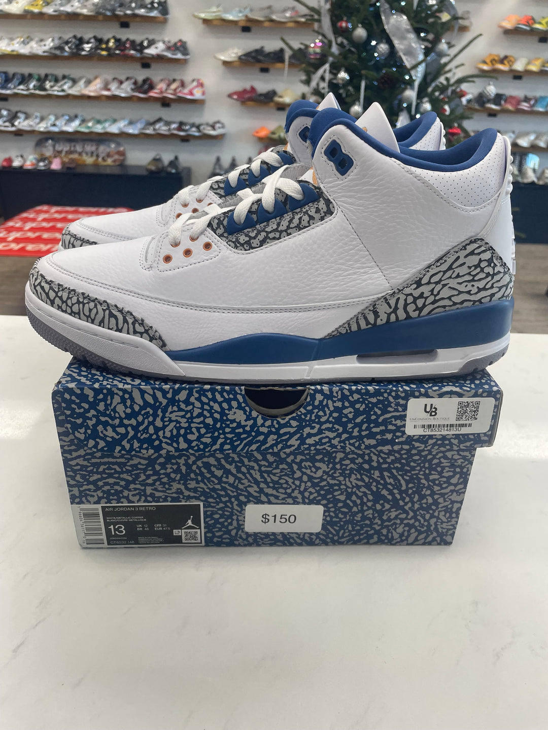 Jordan 3 Retro Wizards- Worn