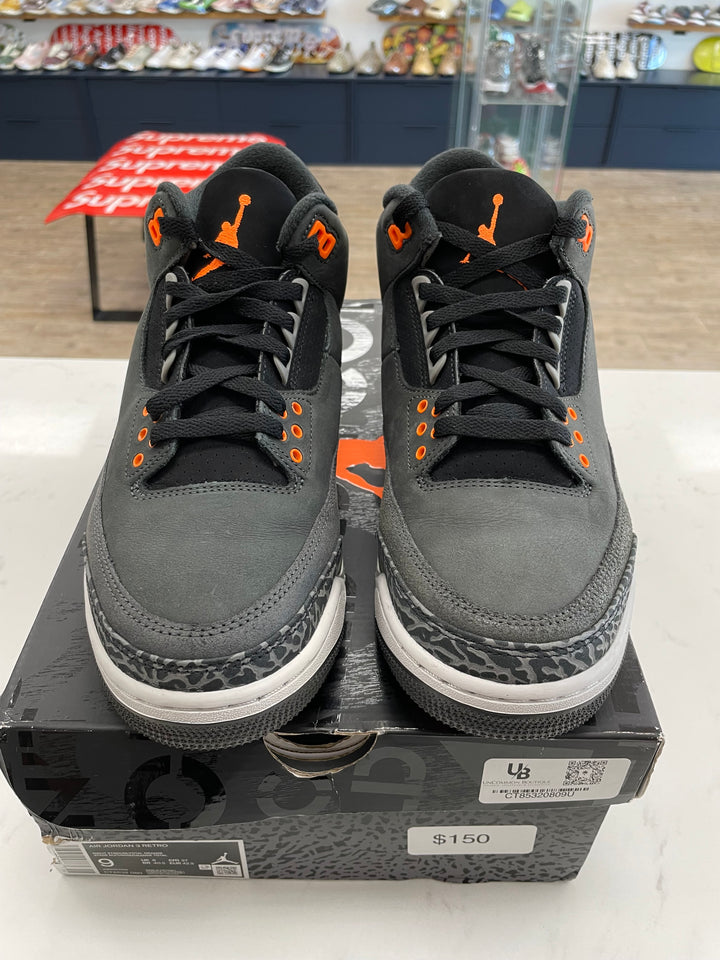 Jordan 3 Retro Fear Pack (2023)- Worn