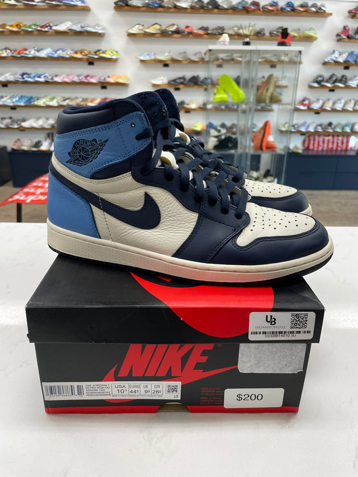 Jordan 1 Retro High Obsidian- Worn