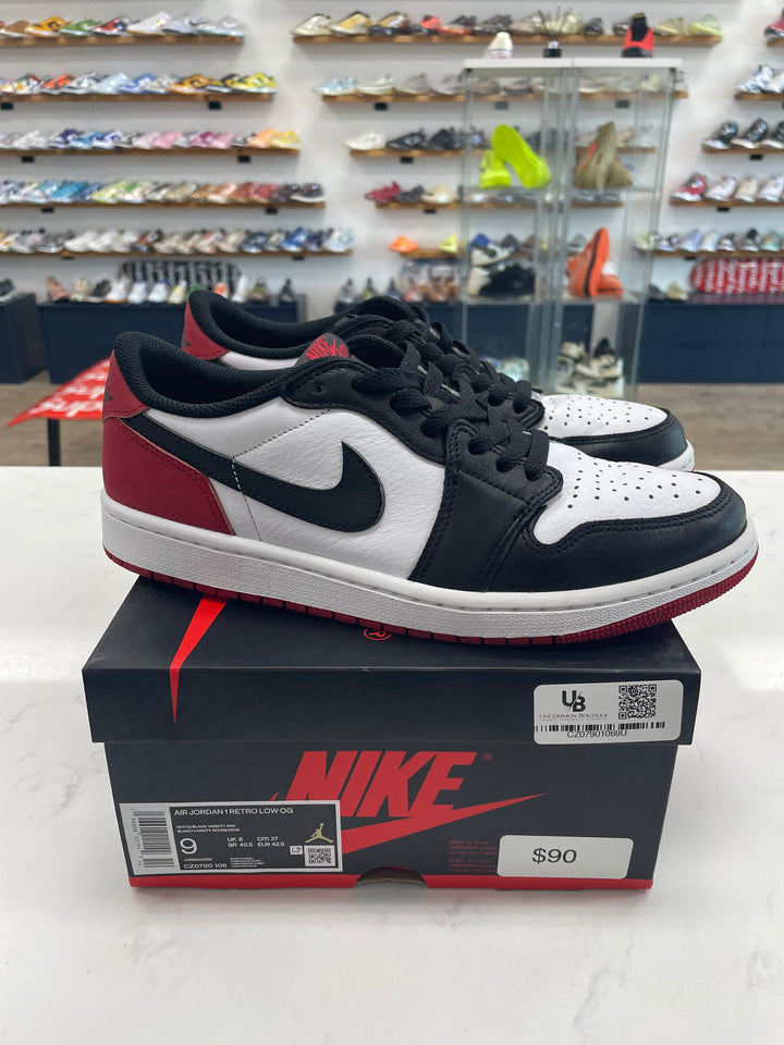 Jordan 1 Retro Low OG Black Toe (2023)- Worn