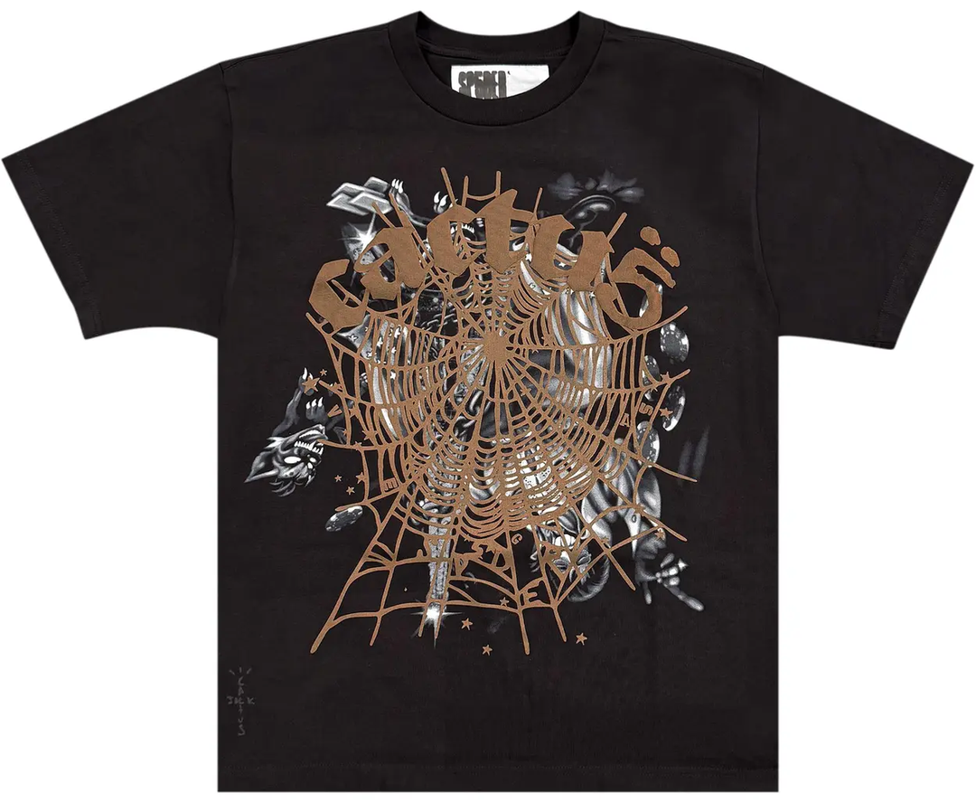 CJ X SP5DER AIRBRUSH TEE BLACK