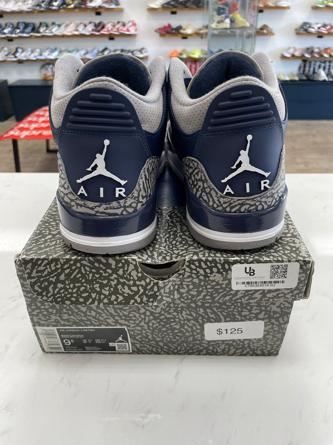 Jordan 3 Retro Georgetown (2021)- Worn