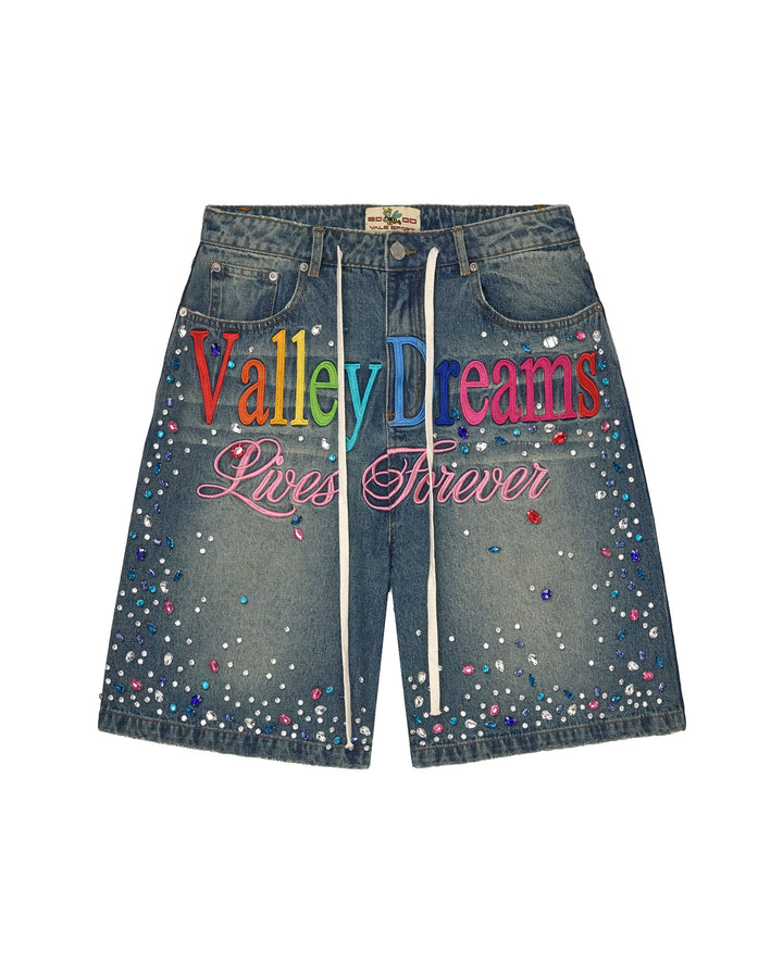 Vale Forever Ice Cream Jorts Blue
