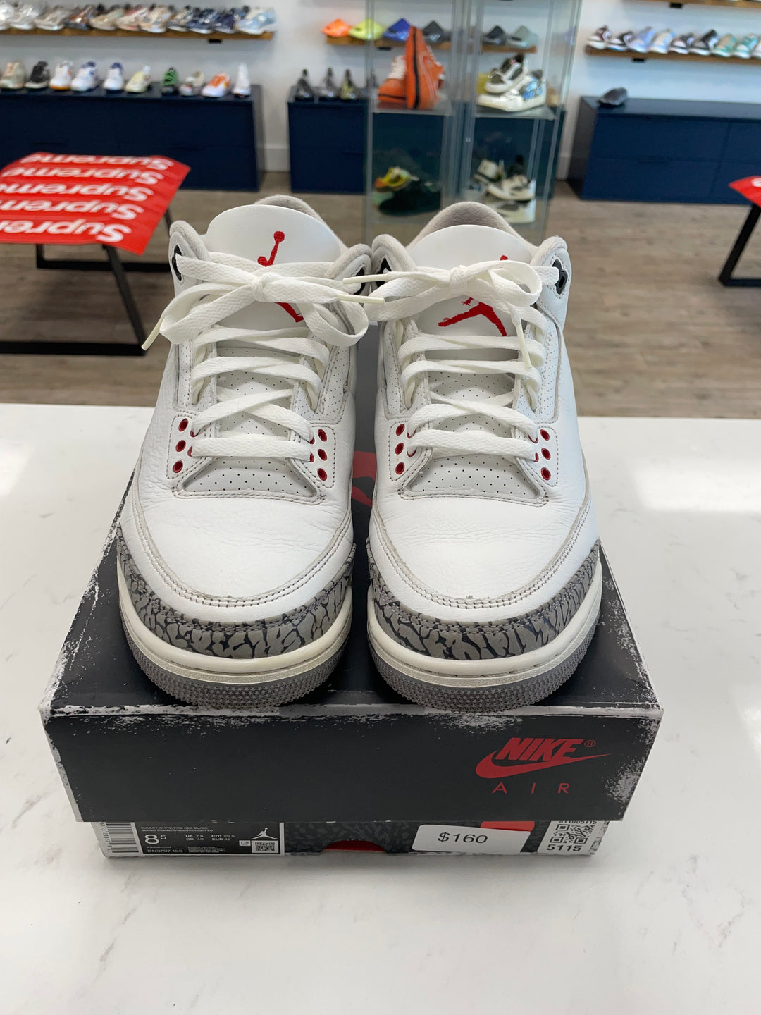 Jordan 3 Retro White Cement Reimagined- Worn
