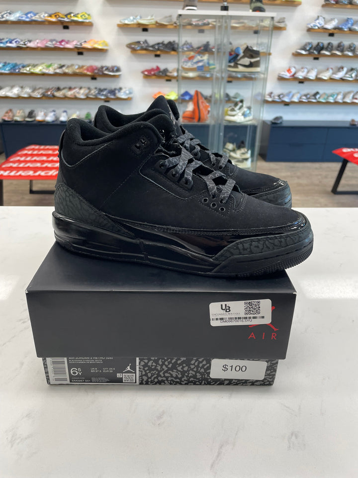 Jordan 3 Retro Black Cat (2025) (GS)- Worn