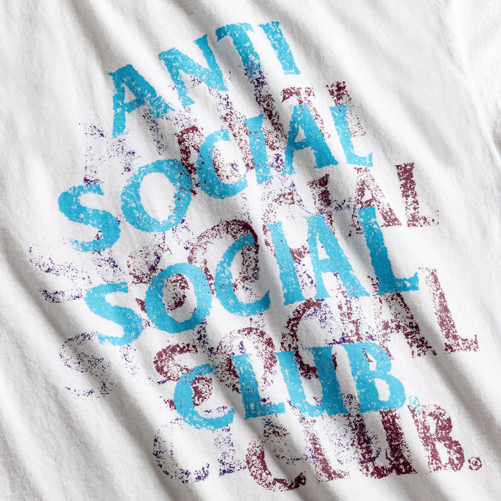 ASSC Distressed Tee White