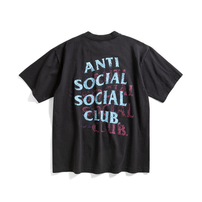 ASSC Distressed Tee Black