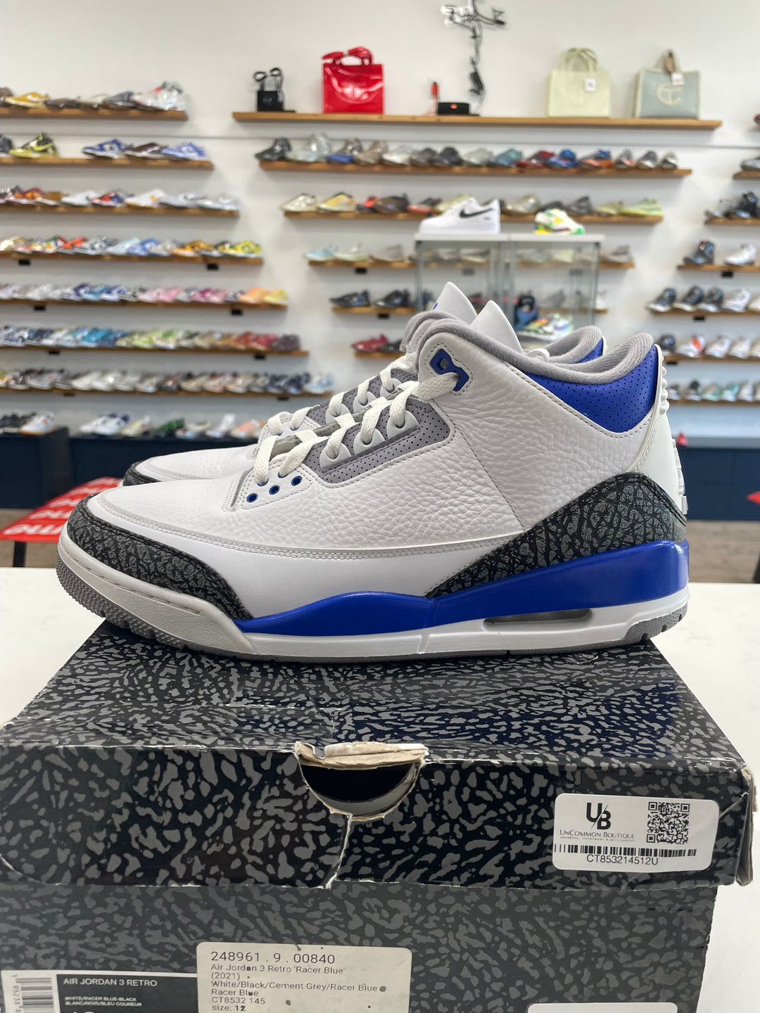 Jordan 3 Retro Racer Blue- Worn