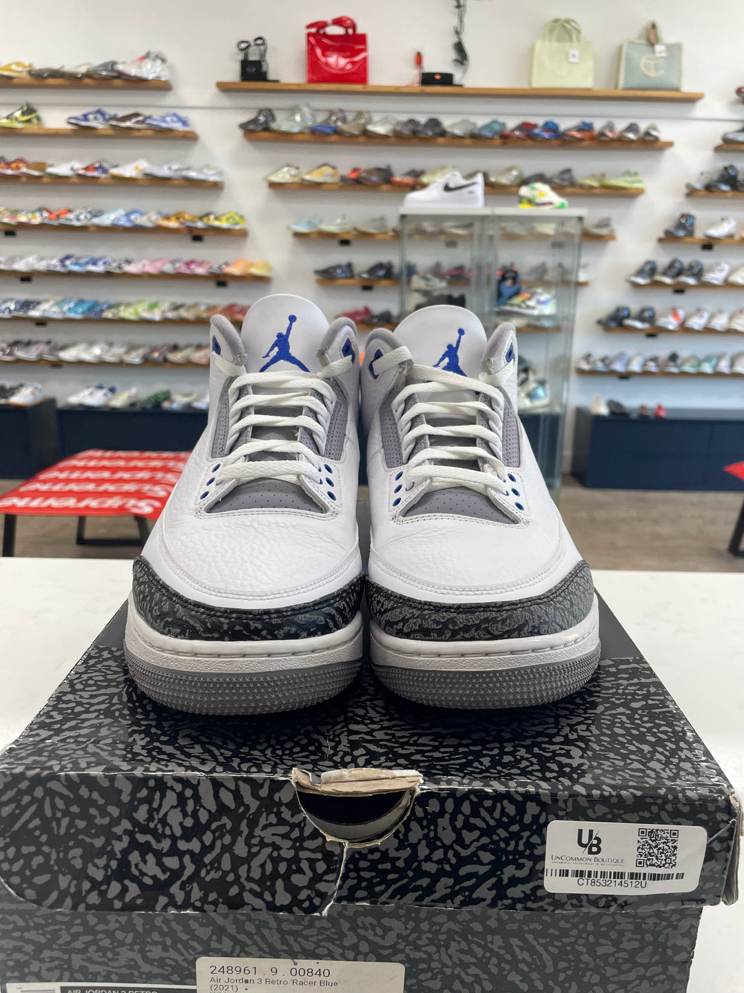 Jordan 3 Retro Racer Blue- Worn