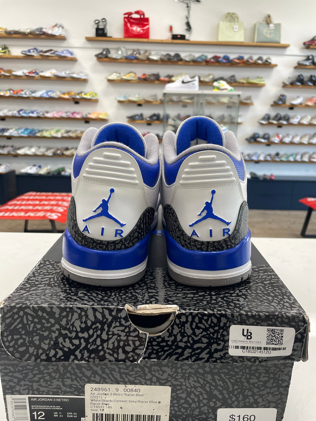 Jordan 3 Retro Racer Blue- Worn