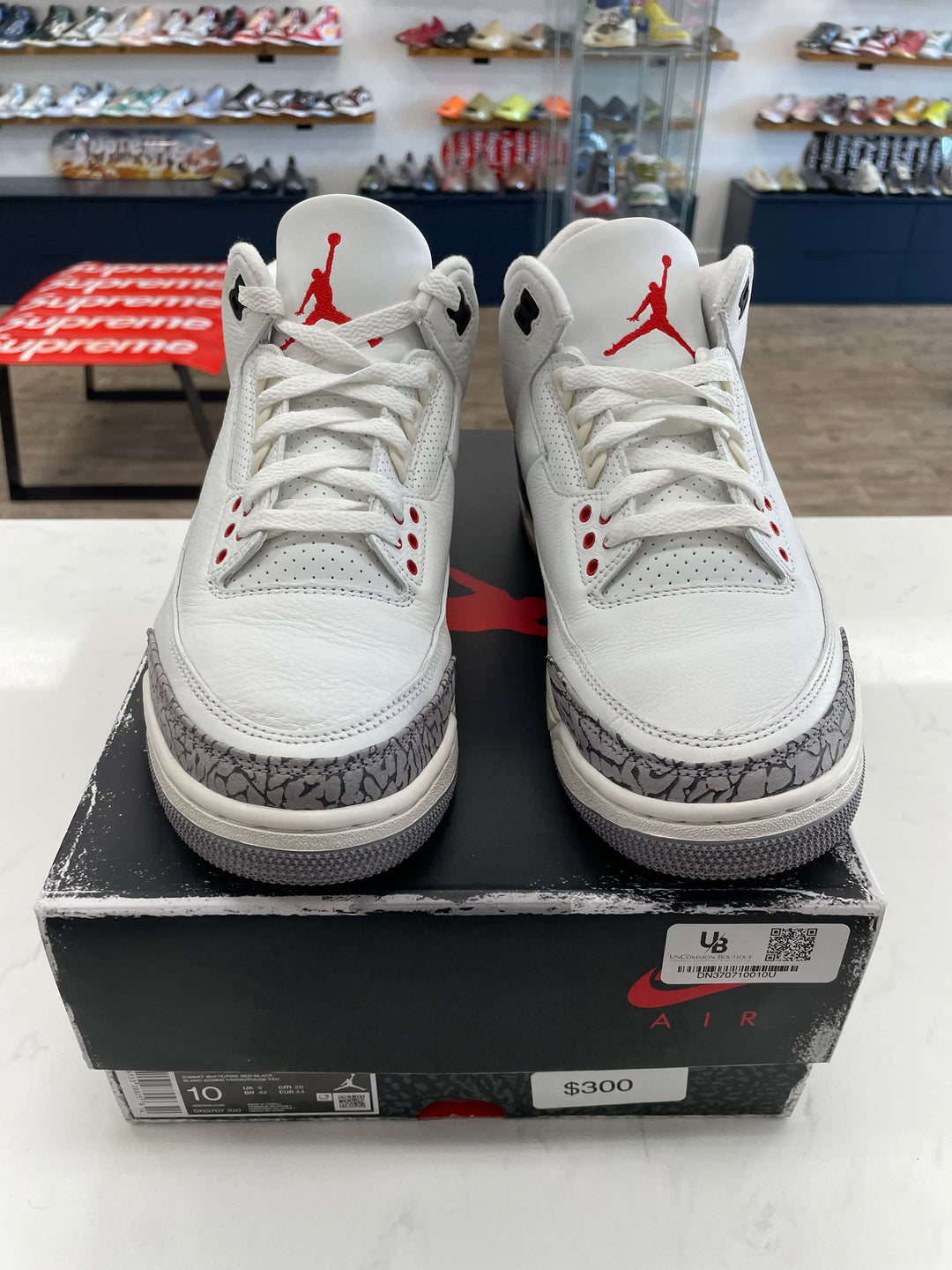 Jordan 3 Retro White Cement Reimagined- Worn