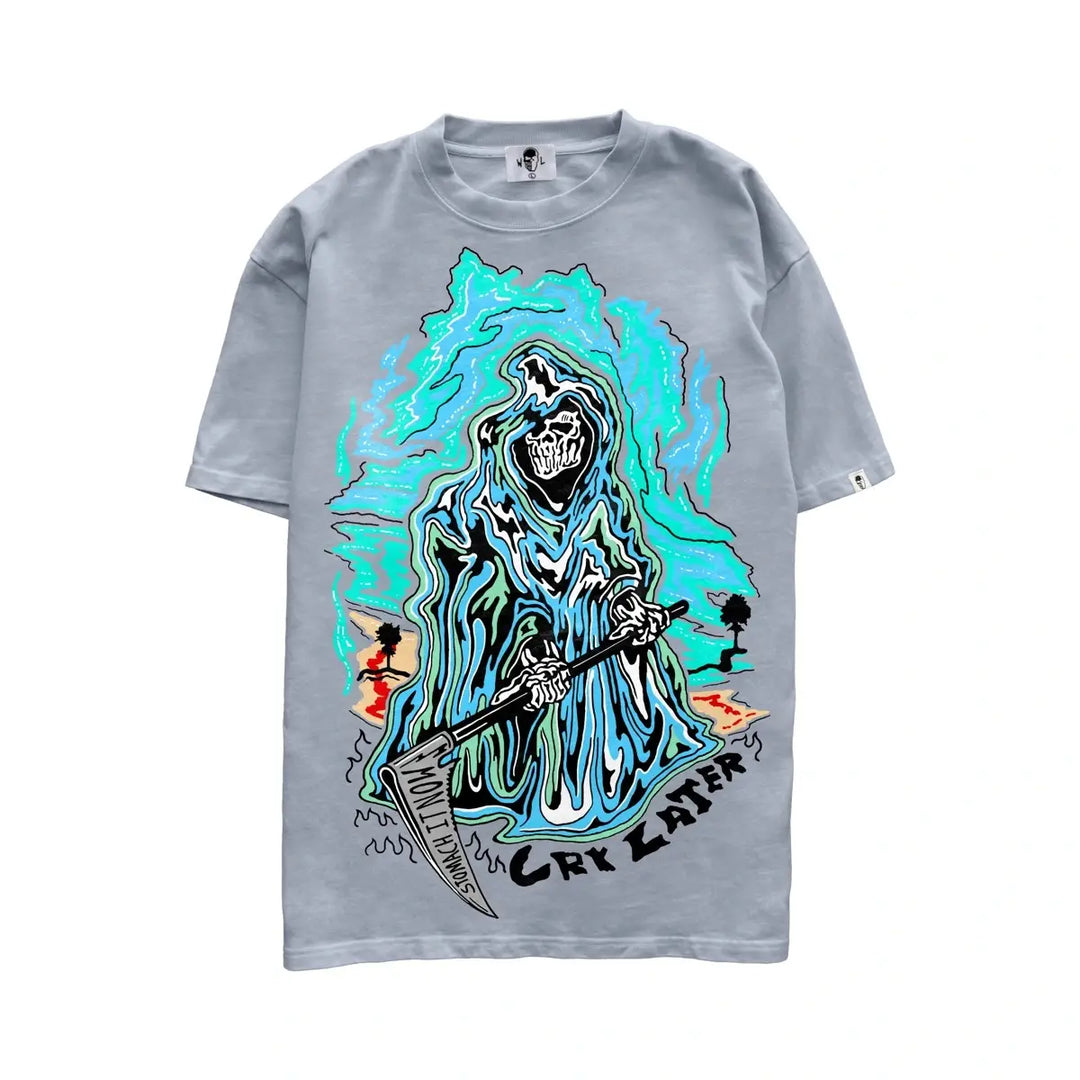 Warren Lotas Cry Later Grey Tee