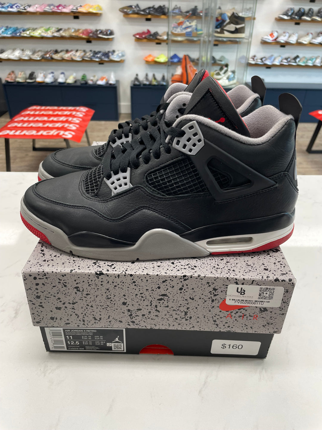 Jordan 4 Retro Bred Reimagined- Worn