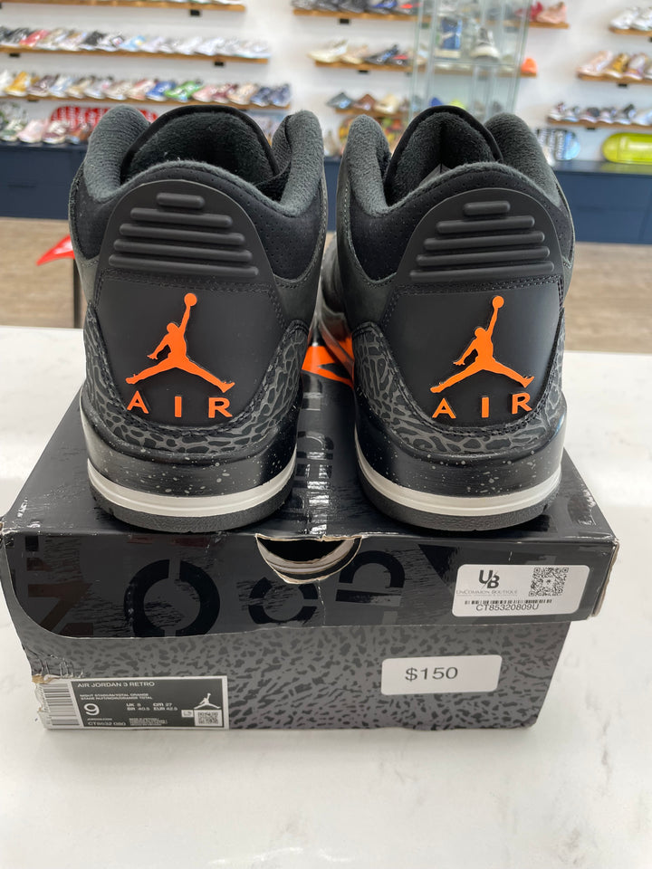 Jordan 3 Retro Fear Pack (2023)- Worn