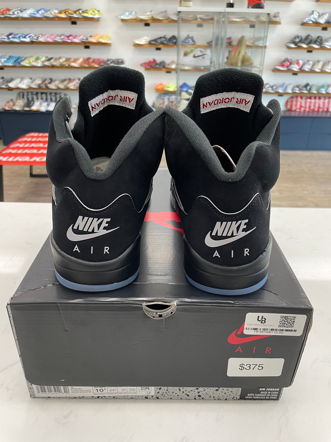 Jordan 5 Retro OG Black Metallic Reimagined- Worn