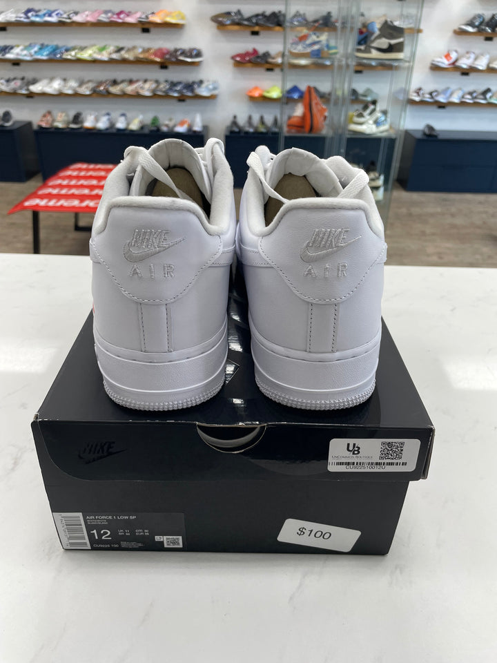 Nike Air Force 1 Low Supreme White- Worn