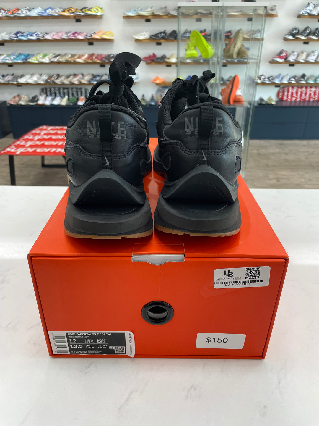 Nike Vaporwaffle sacai Black Gum- Worn