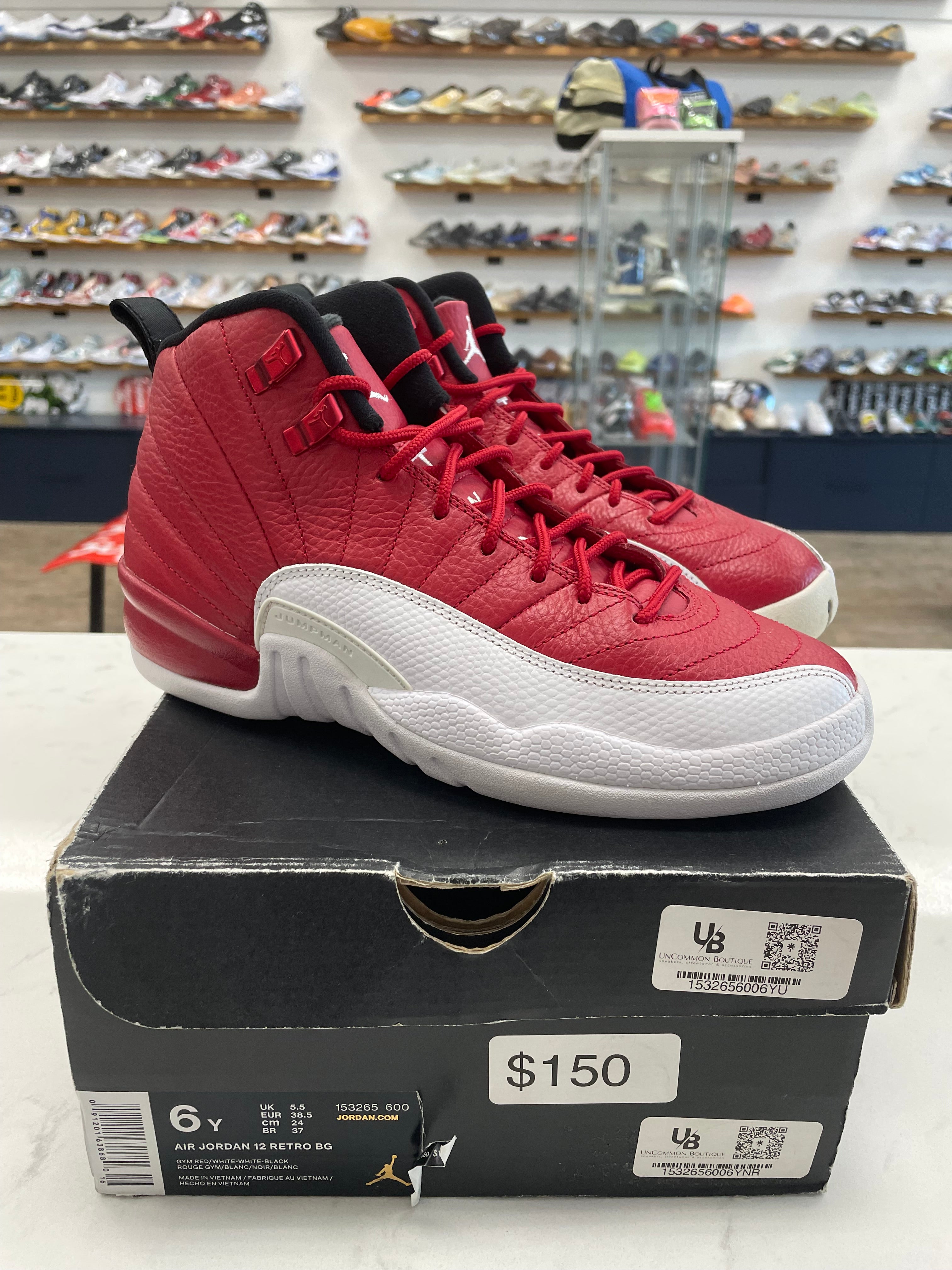 Jordan 12 Retro Gym Red (GS)- Worn – UnCommon Boutique