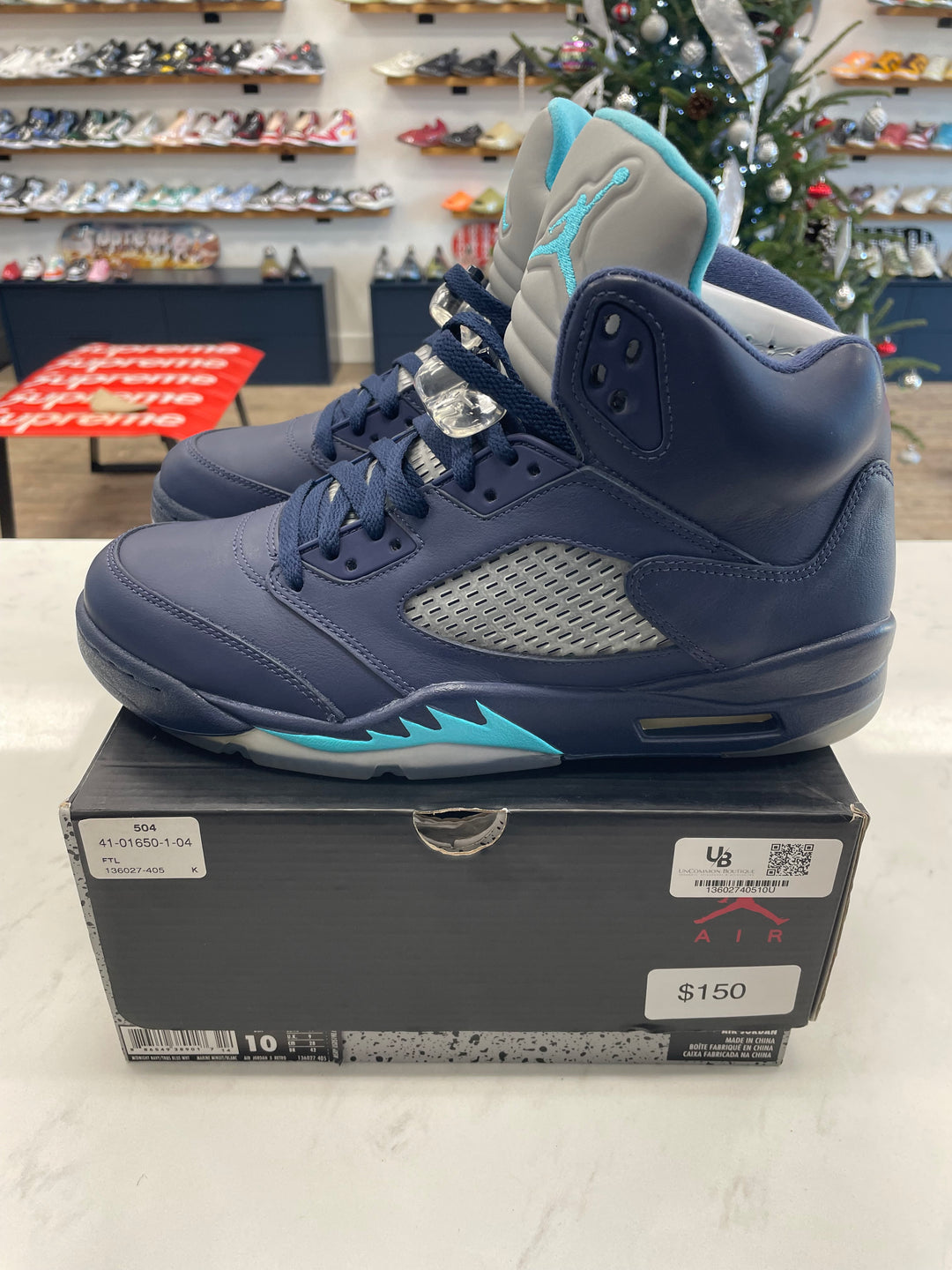 Jordan 5 Retro Pre-Grape- Worn