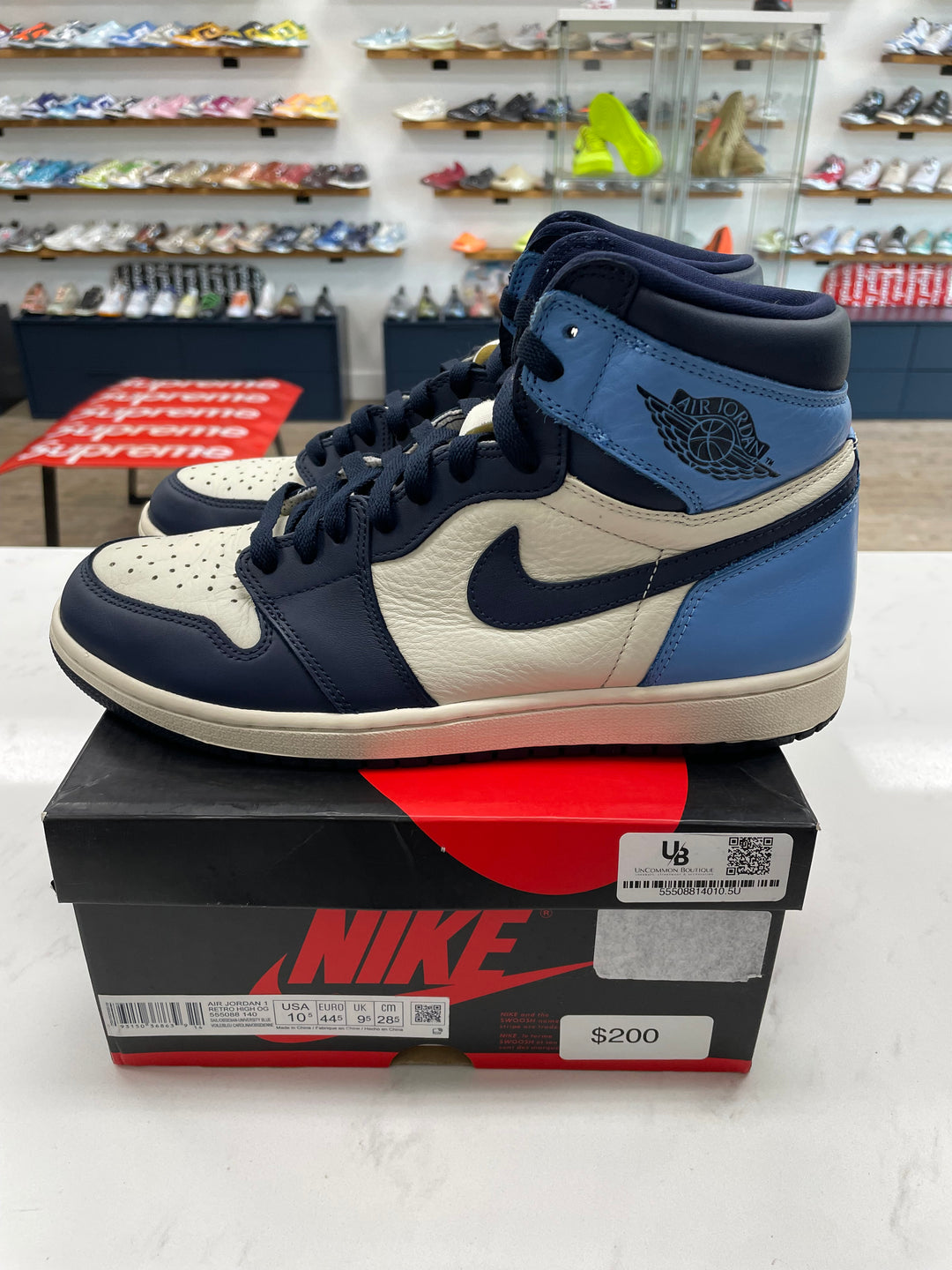 Jordan 1 Retro High Obsidian- Worn