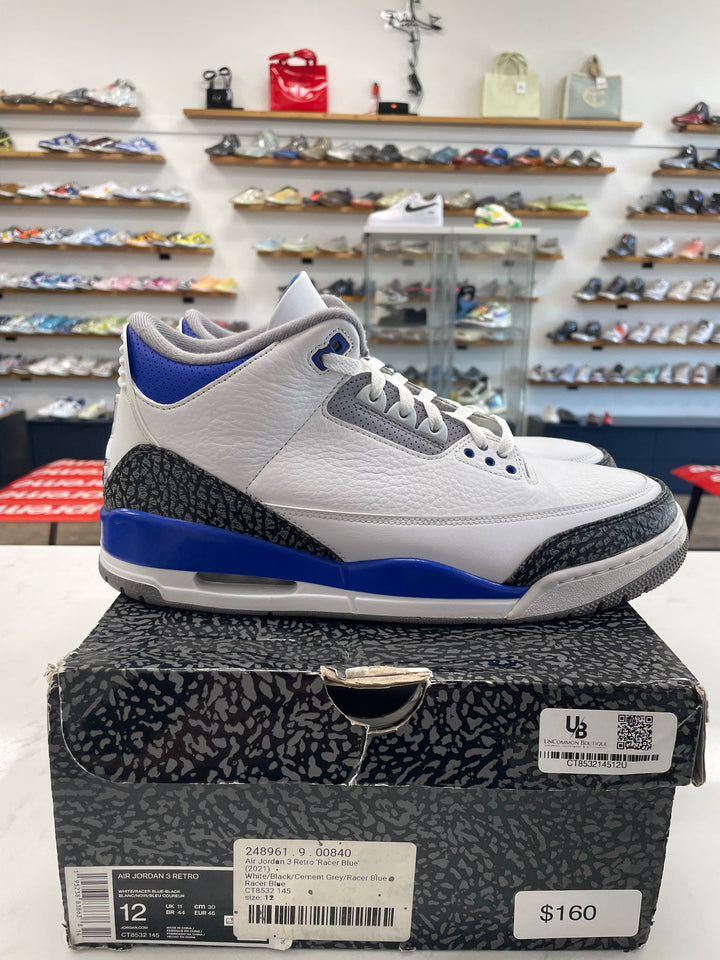 Jordan 3 Retro Racer Blue- Worn