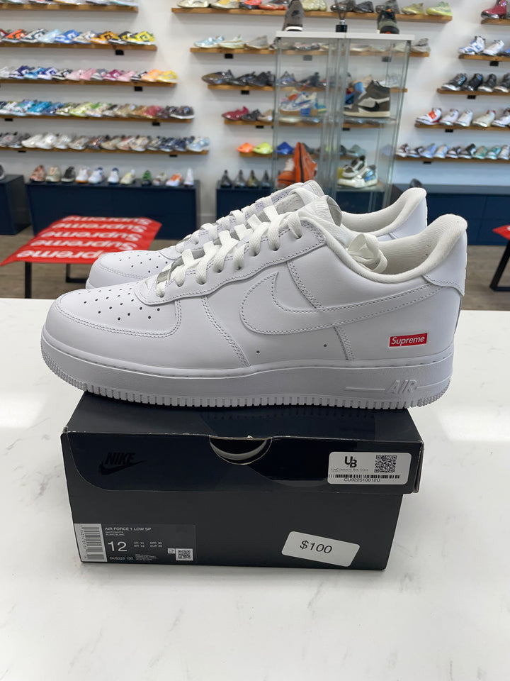Nike Air Force 1 Low Supreme White- Worn