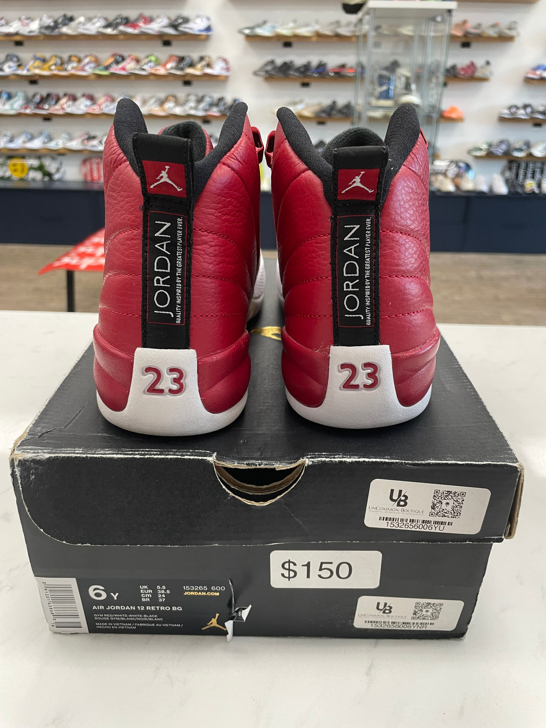 Jordan 12 Retro Gym Red (GS)- Worn