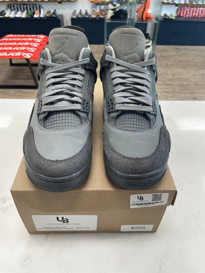 Jordan 4 Retro SE Paris Olympics Wet Cement- Worn