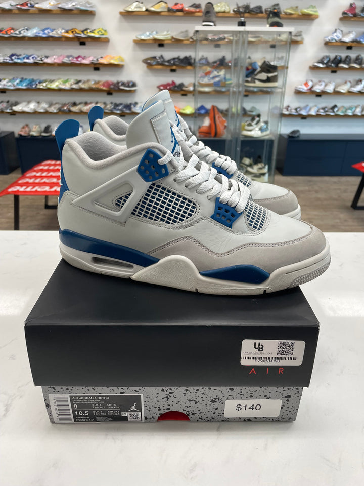 Jordan 4 Retro Military Blue (2024)- Worn