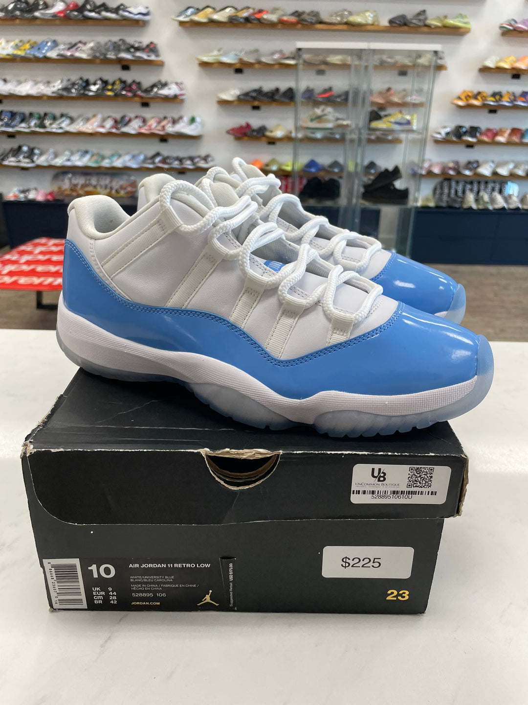 Jordan 11 Retro Low University Blue (2017)- Worn