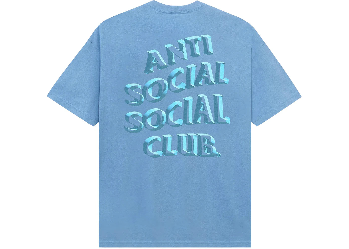 Anti Social Social Club Deeper Than Usual Tee Aquatic Blue