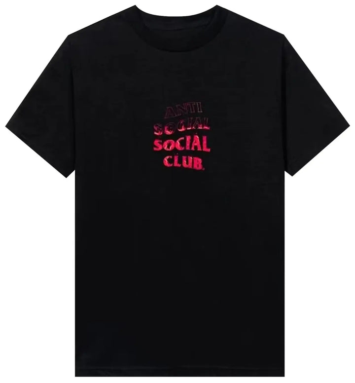 Anti Social Social Club A Fire Inside Pink Flame Tee Black