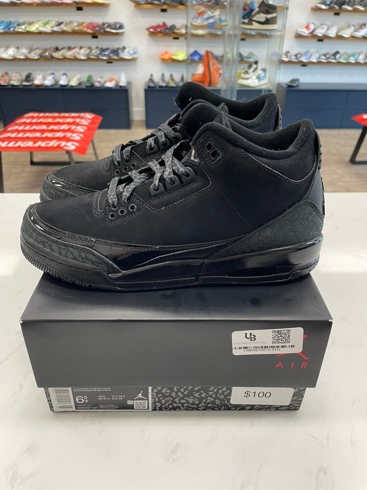 Jordan 3 Retro Black Cat (2025) (GS)- Worn