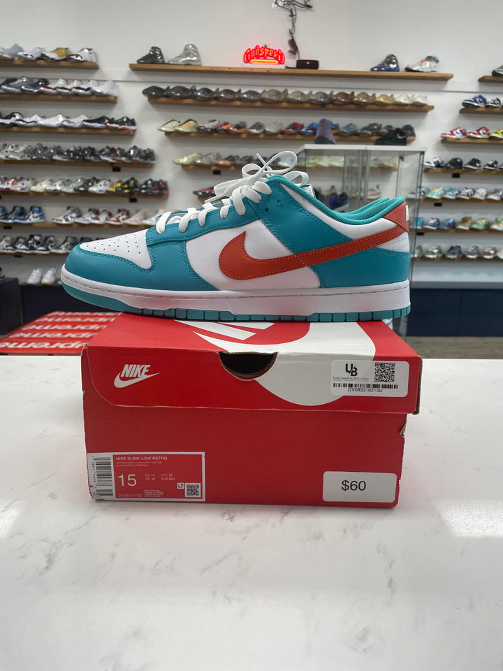 Nike Dunk Low Miami Dolphins - Worn