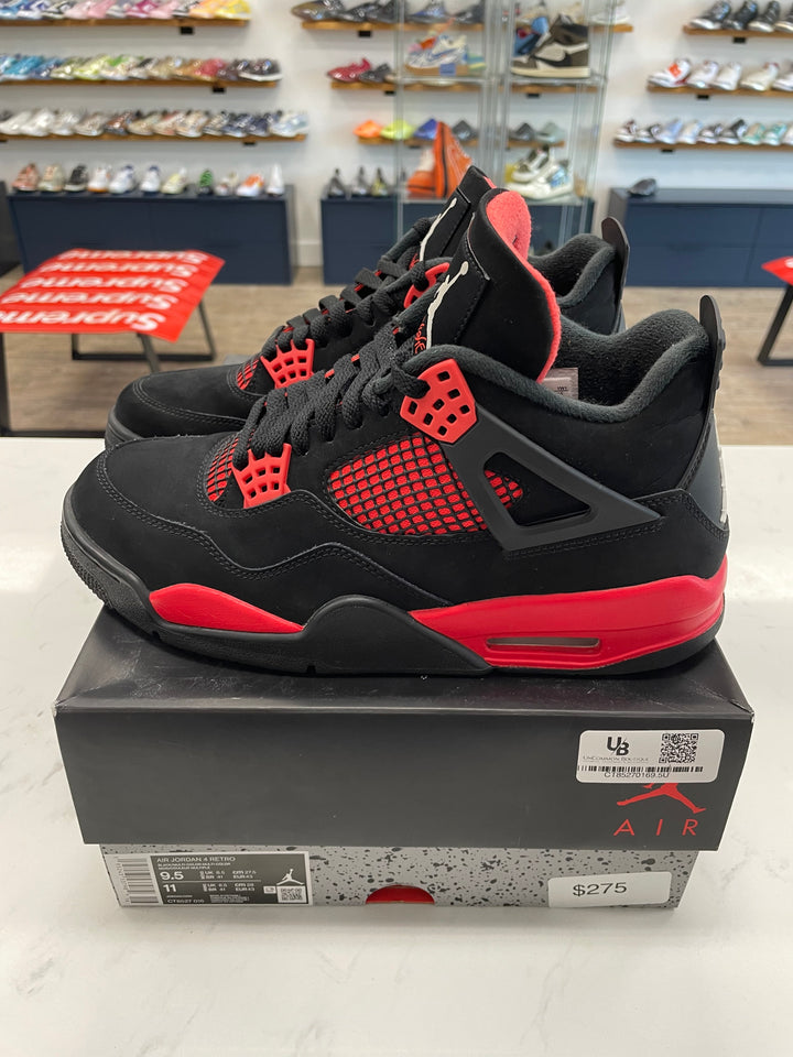 Jordan 4 Retro Red Thunder- Worn