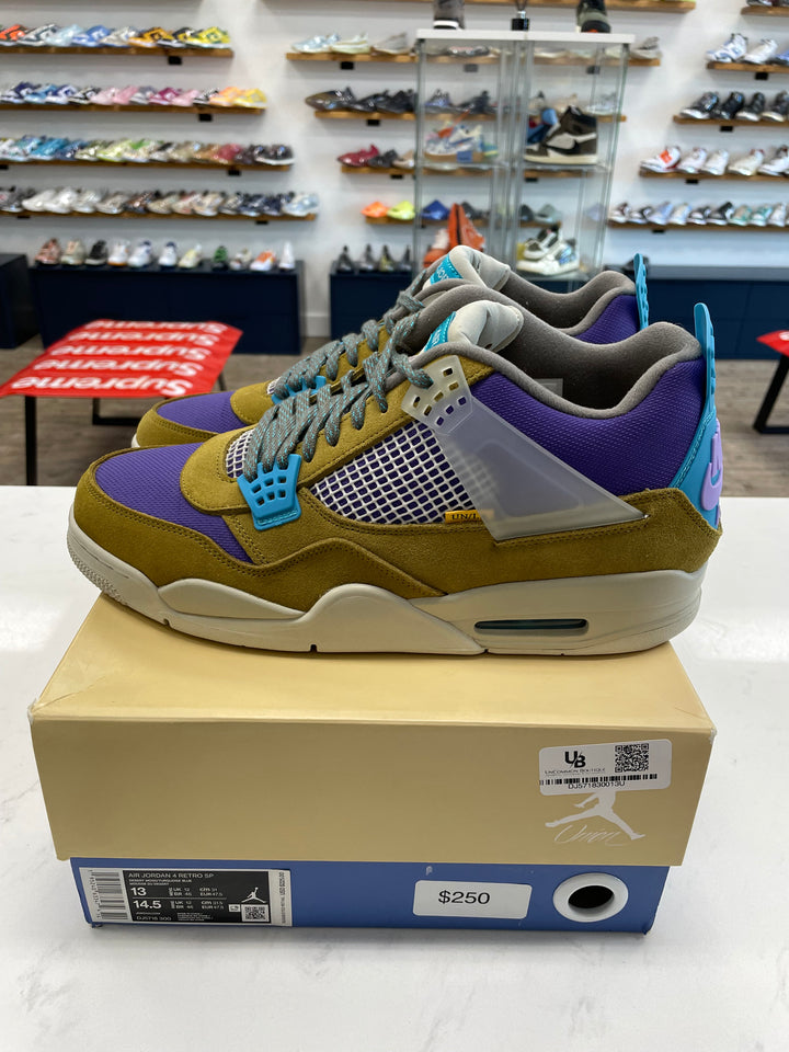 Jordan 4 Retro SP 30th Anniversary Union Desert Moss- Worn