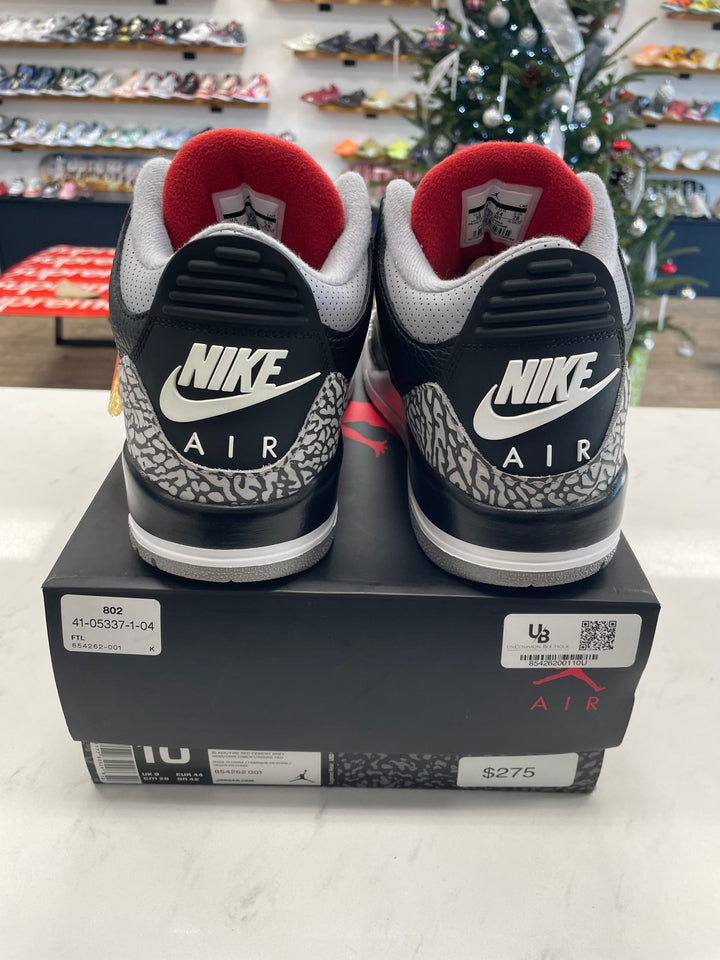 Jordan 3 Retro Black Cement (2018)- Worn