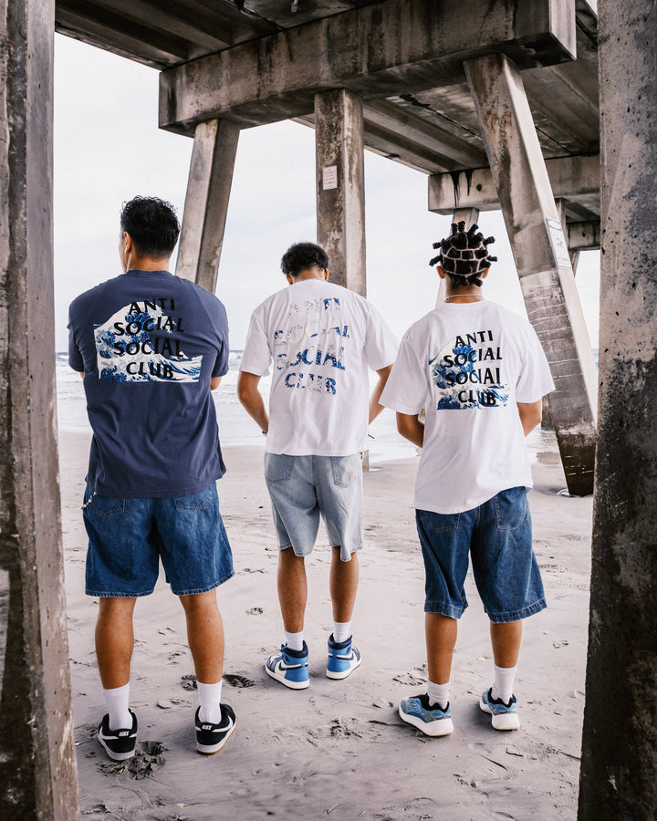 ASSC Tonkatsu: The Great Wave Tee Indigo