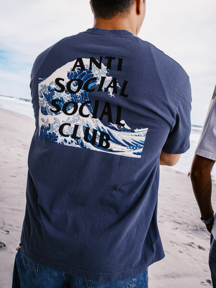 ASSC Tonkatsu: The Great Wave Tee Indigo
